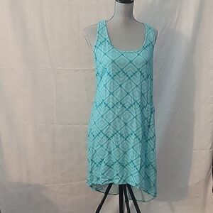 KAVU Jocelyn Women's Blue Square Design Dress, Size: M